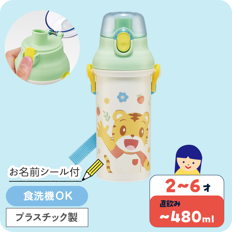 抗菌食洗機対応直飲みワンタッチボトル