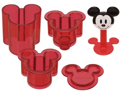 スケーター ひとくちおにぎり押し型●ミッキー●//一口おにぎり キャラクター弁当 キャラクターランチ おにぎり型 抜き型 ご飯型 押し寿司 おやつ 可愛い 弁当小物 キャラクター ディズニー Disney ミッキーマウス//
