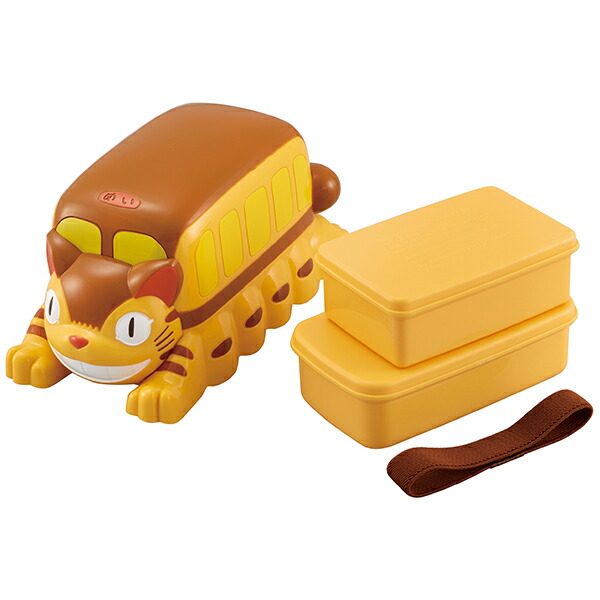 【送料無料】立体ネコバスランチボックス●となりのトトロ ネコバス●お弁当箱 ダイカット容器 小物入れ ケース インテリア オブジェ ランチボックス こどもランチ 小物収納 スタジオジブリ 猫バス スケーター