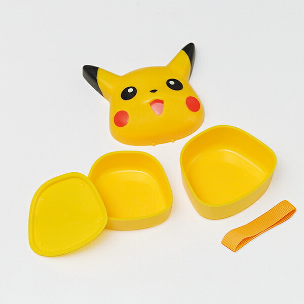 ダイカット 弁当箱 ランチボックス 中子 ベルト付き 顔型 キャラクター スケーター skater LBD3 ポケットモンスター ポケモン ピカチュウ 男の子