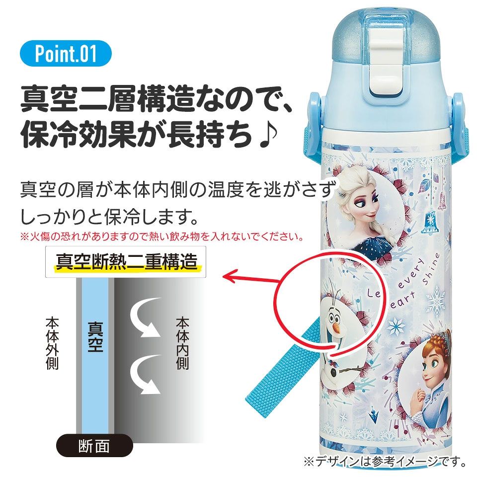 【送料無料】超軽量ダイレクトステンレスボトル 580ml アナと雪の女王２４／SDC6N_4973307663499