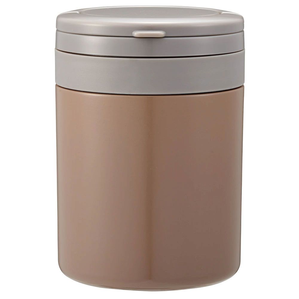 【送料無料】折りたたみ ハンドル付き 保温 保冷 デリカポット 500ml お弁当 ランチ スケーター skater LJFO5AG グローバルカラー ナッツブラウン