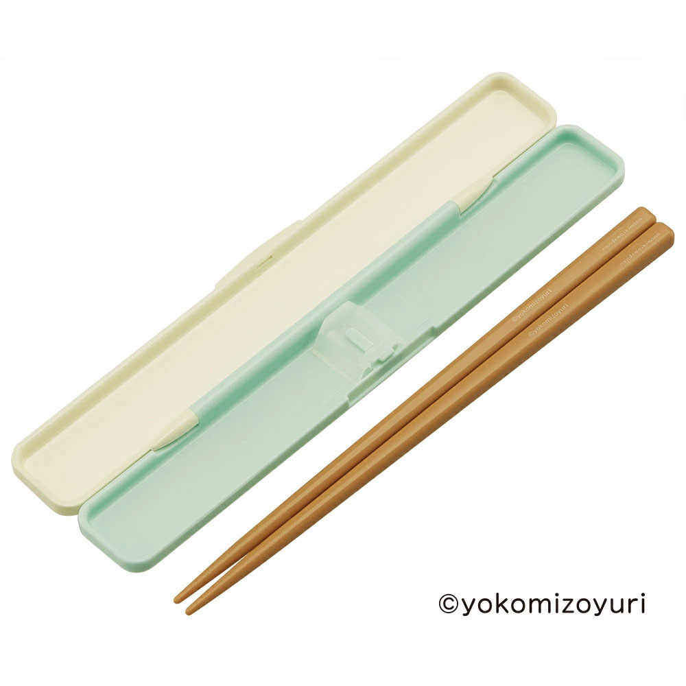 お箸セット 食洗器対応 箸入れ 抗菌 カトラリー お弁当 箸 skater カトラリーセット スケーター ABC3AG なんでもいきもの グッズ よこみぞゆり【カトラリーケース 蓋付き ギフト おはしセット 大人 子供 箸ケース】