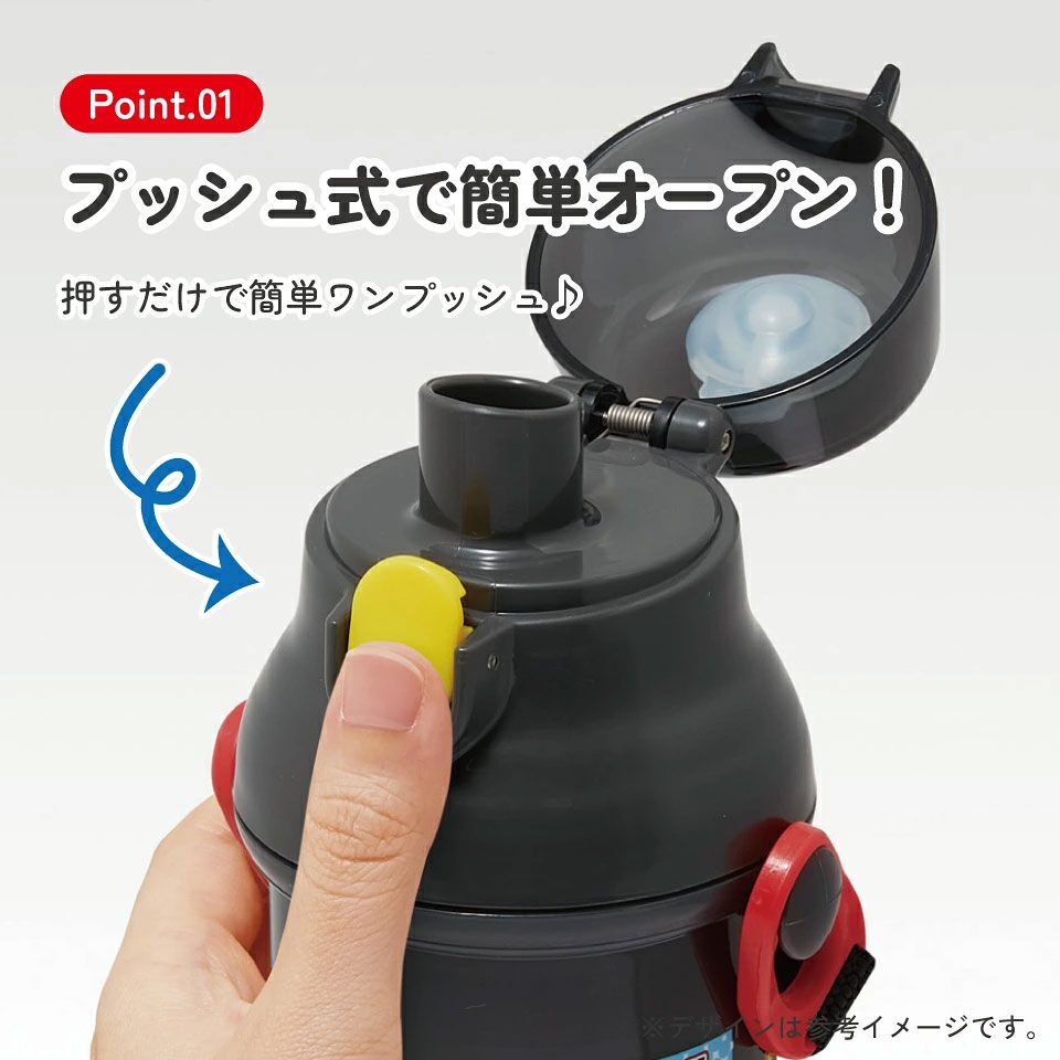 入園入学クーポン対象】スケーター 水筒 直飲み 大容量 480ml