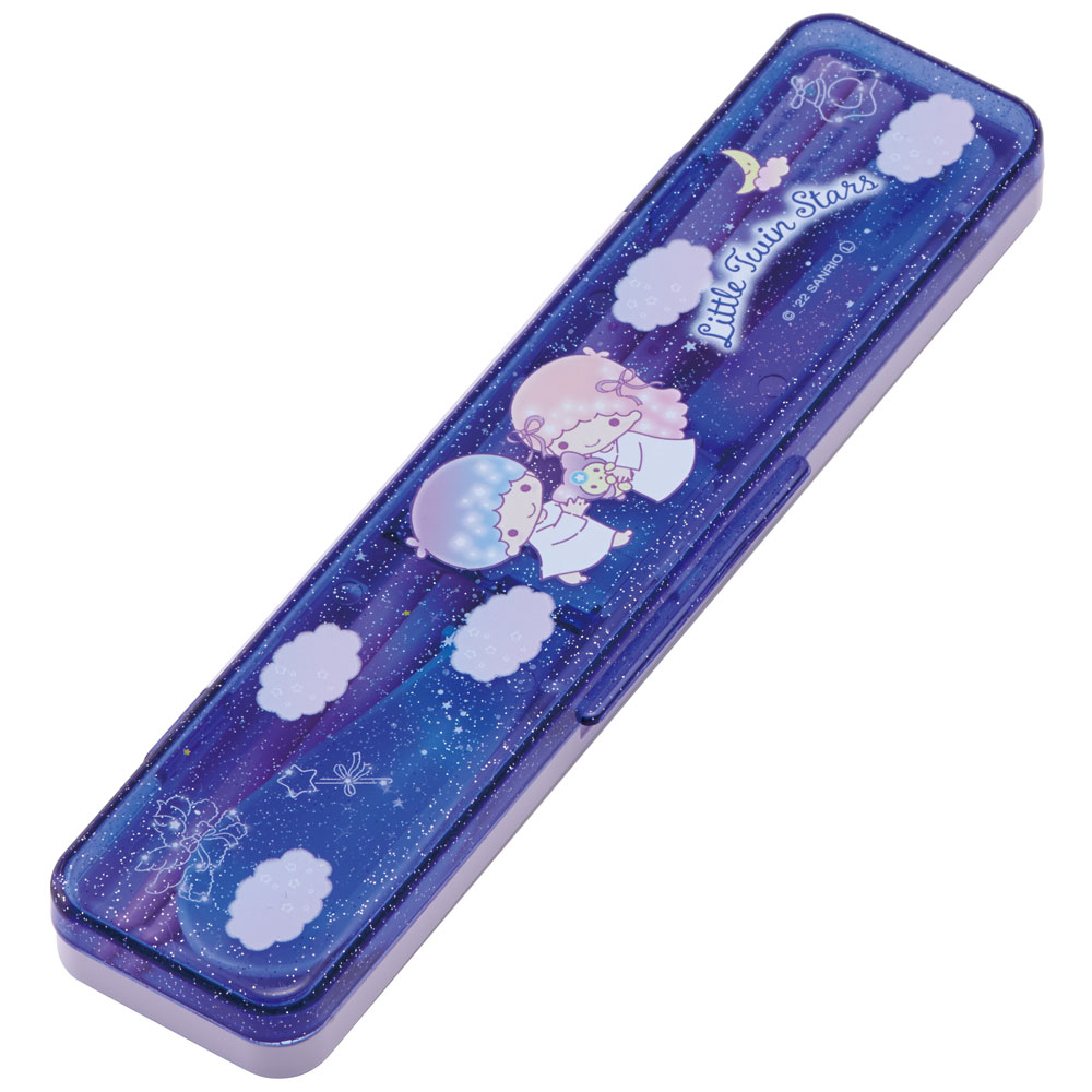 抗菌音が鳴らないコンビセット(箸・スプーン) 箸18cm ツインスター 夜空/CCS3SAAG_4973307599057