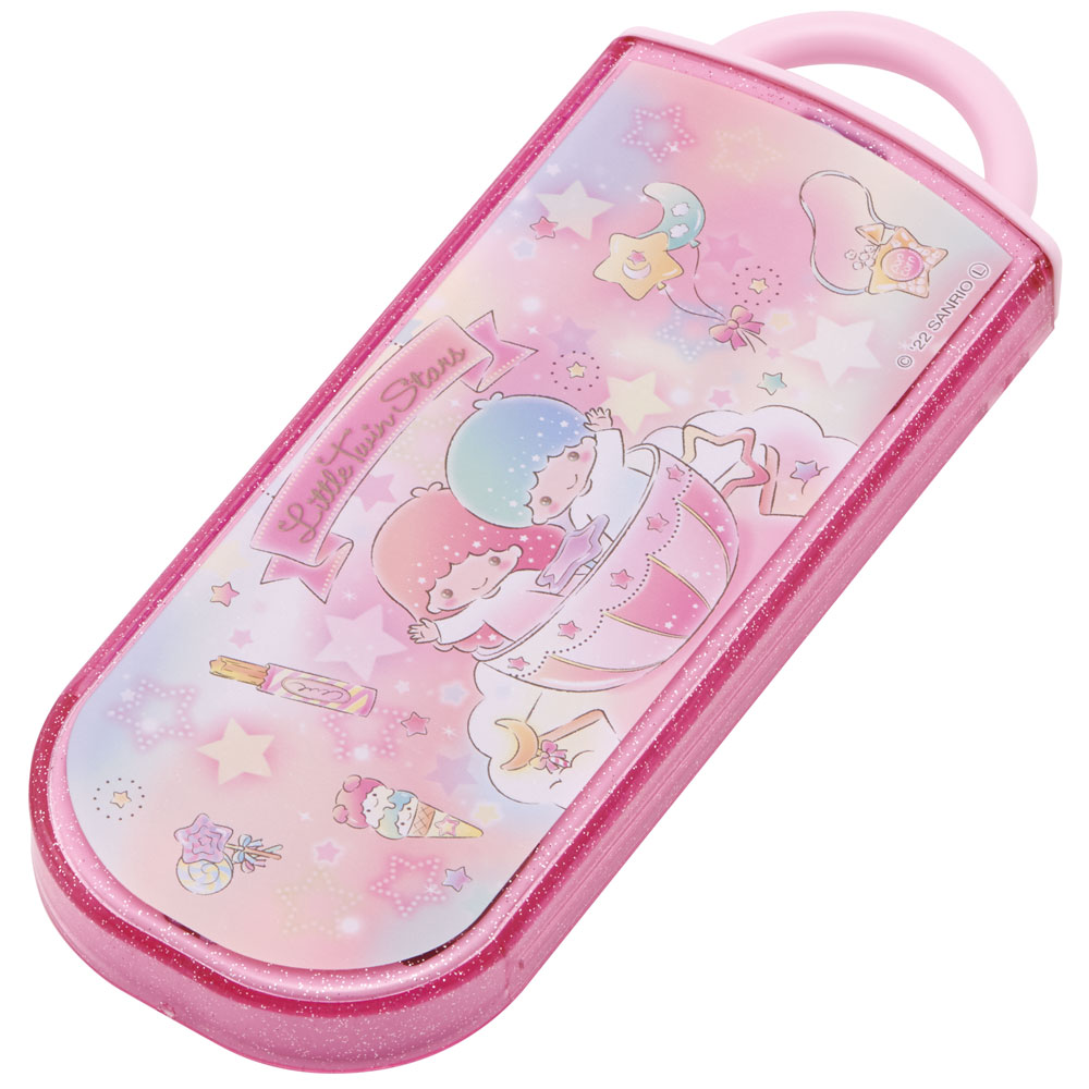 子供用 抗菌 お弁当 トリオセット 開けやすいスライド式（箸、スプーン、フォークのセット） ツインスター 遊園地／TACC2AG_4973307600524