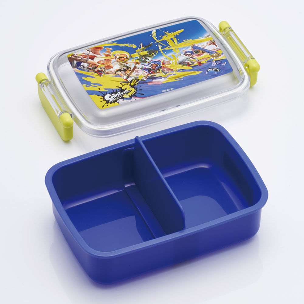 抗菌おかずがつぶれにくい ふわっとフタお弁当箱(角型) 1段/450ml スプラトゥーン3/RBF3ANAG_4973307621857