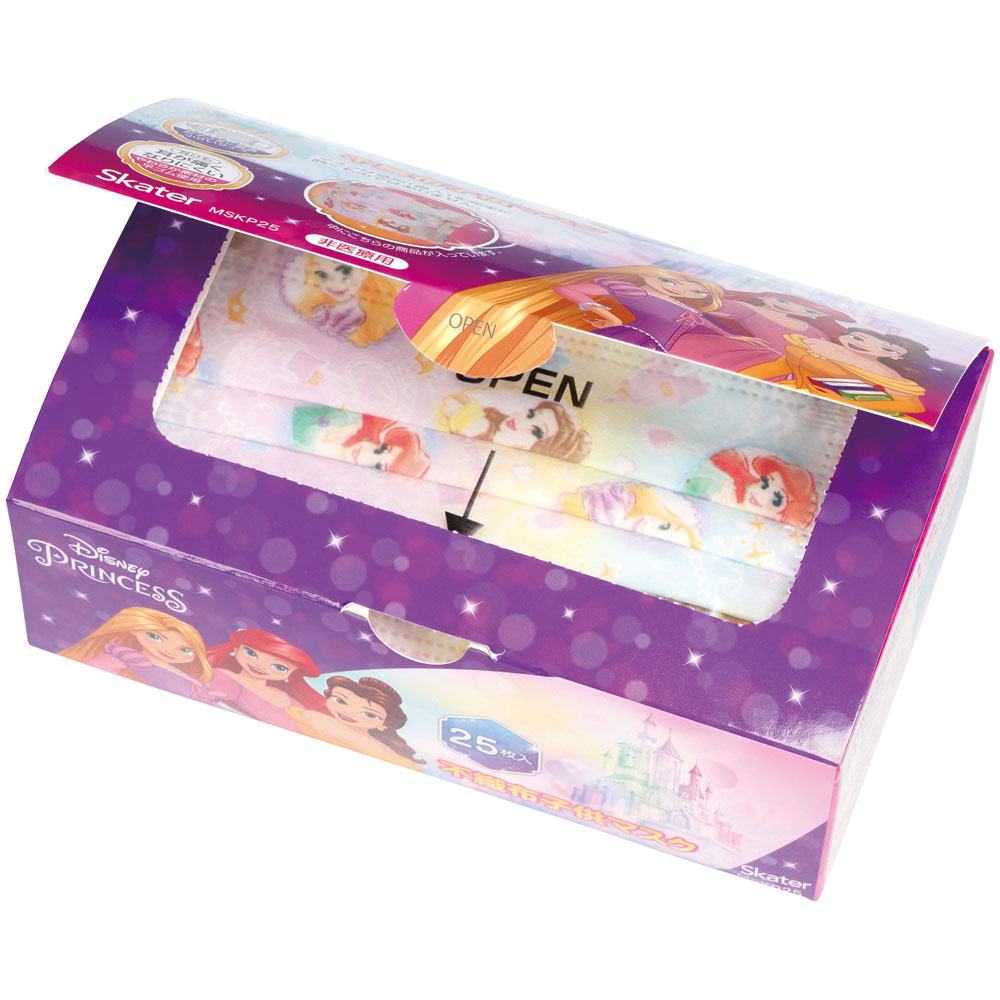 子供プリーツマスク 25枚入り プリンセス/MSKP25_4973307626012