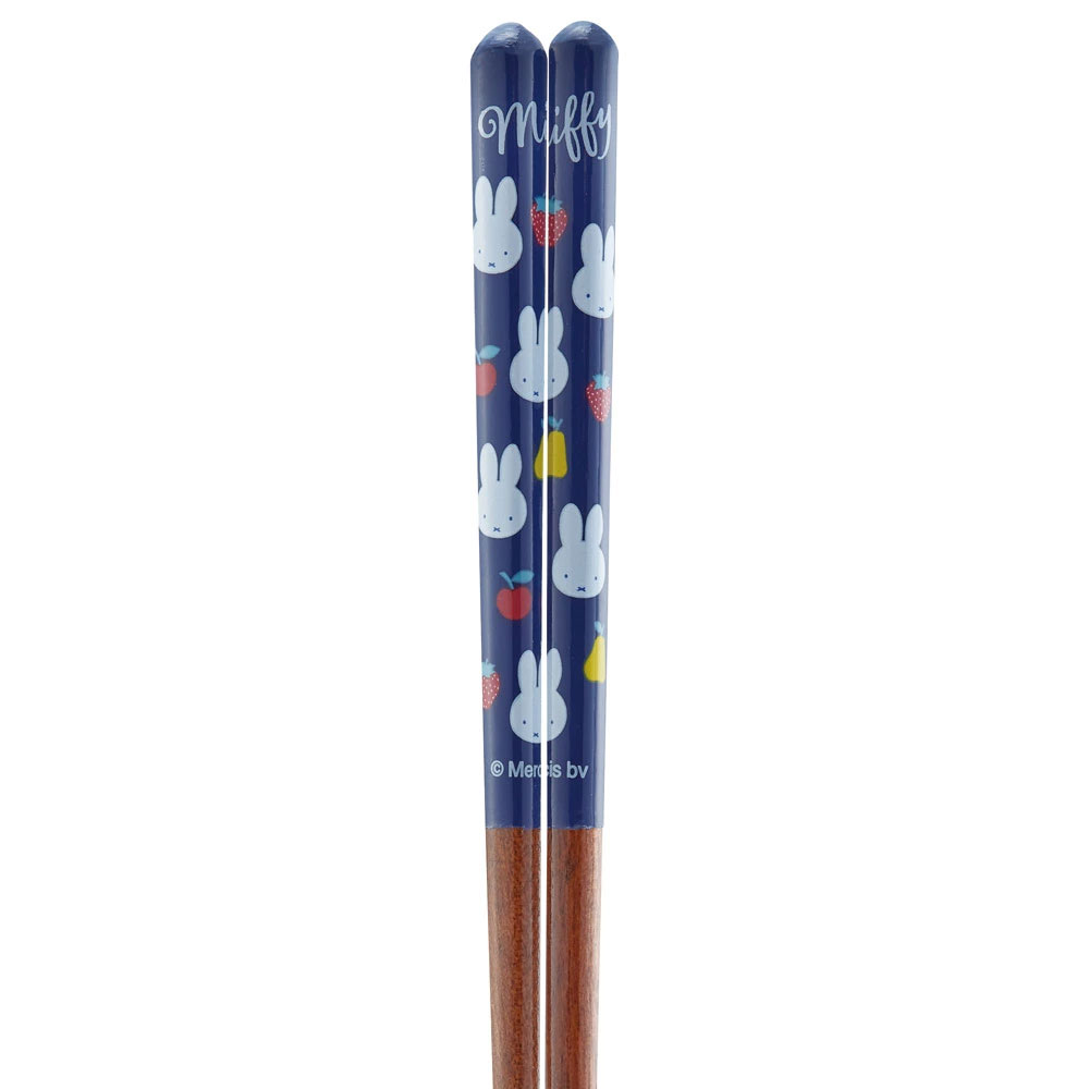 塗り箸 21cm miffy ブルー/ANN4SQ_4973307674884/スケーター