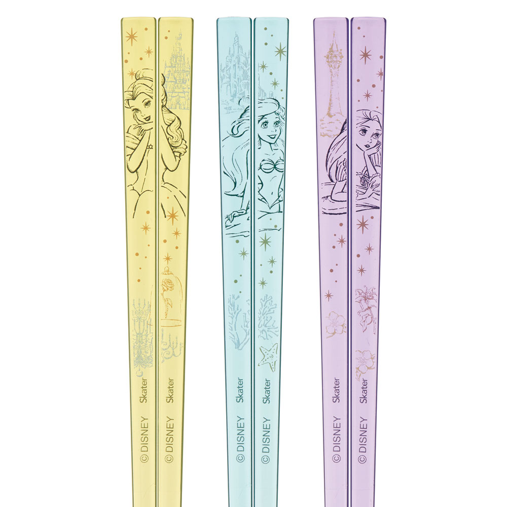 【メール便対象品】 お箸 21cm 3膳 セット 子供 食洗機対応 箸 マイ箸 プラスチック箸 アクリル skater スケーター AAC45T ディズニー プリンセス 女の子 女子