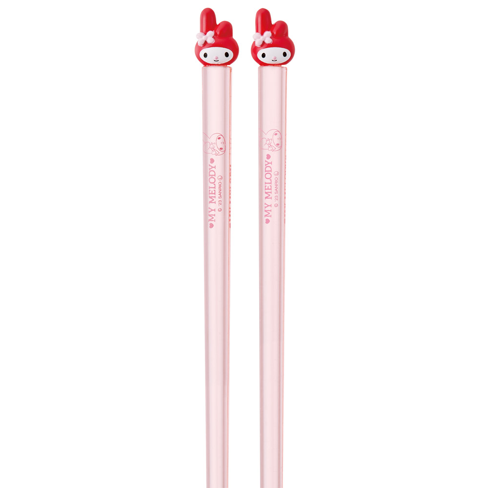 【メール便対象品】 マスコット付き アクリル 箸 21cm お箸 はし 箸 すべり止め加工 キャラクター スケーター skater AAD45 マイメロディ マイメロ サンリオ 女の子 女子【ハシ 滑り止め 可愛い カトラリー】
