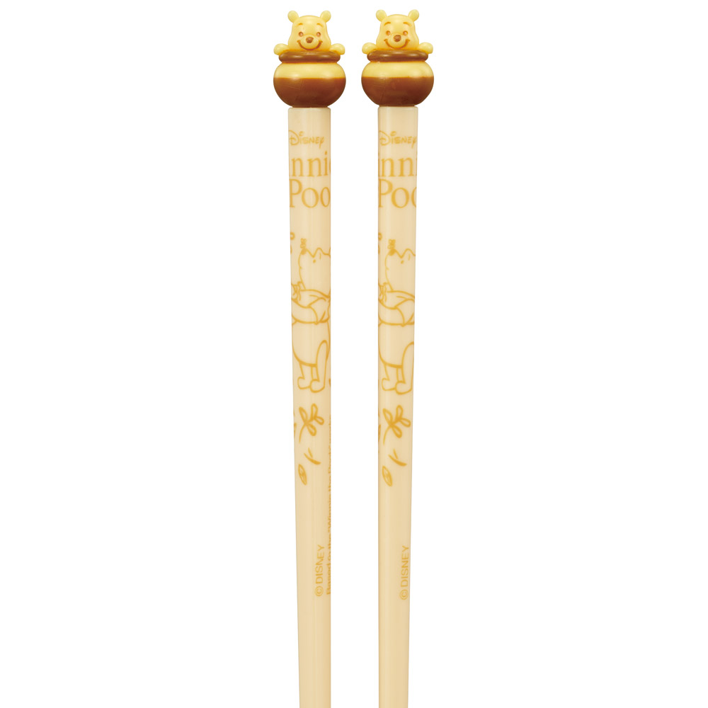 【メール便対象品】 マスコット付き アクリル 箸 21cm お箸 はし 箸 すべり止め加工 キャラクター スケーター skater AAD45 くまのプーさん プーさん Pooh 女性 レディース【ハシ 滑り止め 可愛い カトラリー】