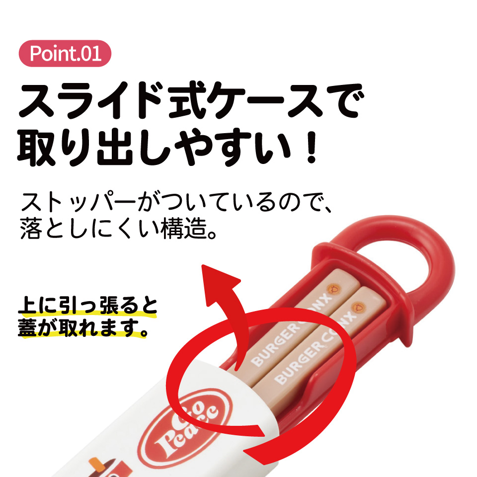 【メール便対象品】 スケーター お箸セット 食洗機対応 箸入れカトラリー お弁当 箸 skater 子供 箸ケース ABS2AM バーガーコンクス BURGER CONX 男の子 女の子【カトラリーセット カトラリーケース 蓋付き おはしセット 食洗機対応】