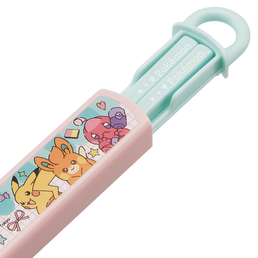 抗菌食洗機対応箸箱セット 箸16.5cm ポケモン ポッピング/ABS2AMAG_4973307687167
