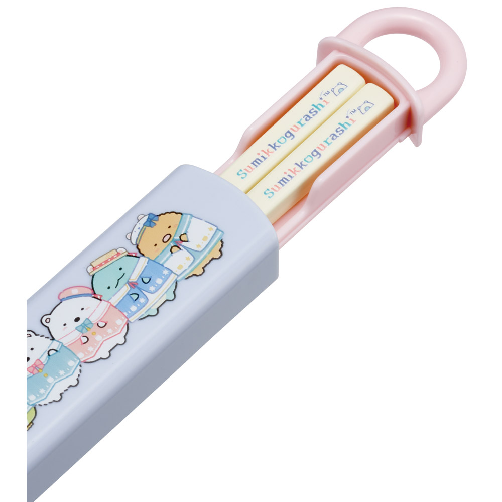 抗菌食洗機対応箸箱セット 箸16.5cm すみっコぐらし しろくまふるさと/ABS2AMAG_4973307691584