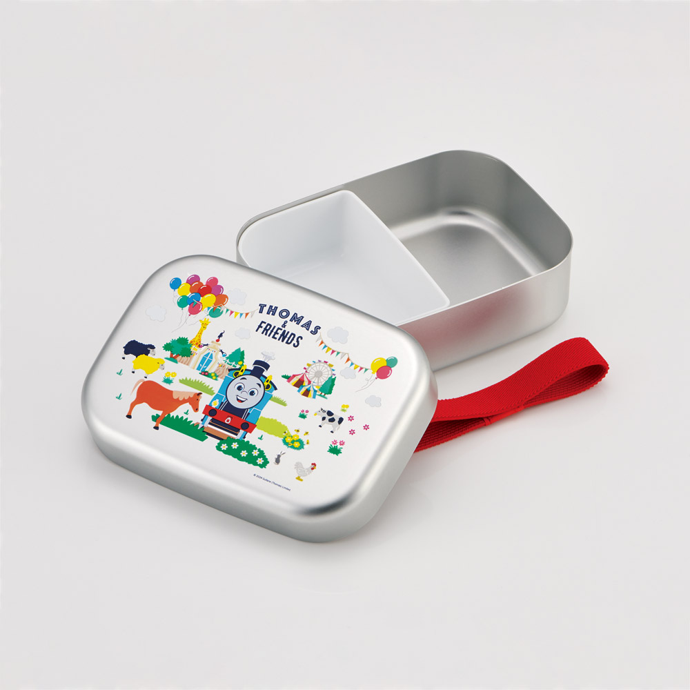 【送料無料】アルミ 弁当箱 中子 付 子供 370ml ランチベルト 付き 保温庫 対応 skater ALB5NV スケーター きかんしゃトーマス トーマス 男の子 男子 電車【アルミランチボックス キッズ お弁当箱 ランチ お弁当 入園 かわいい】
