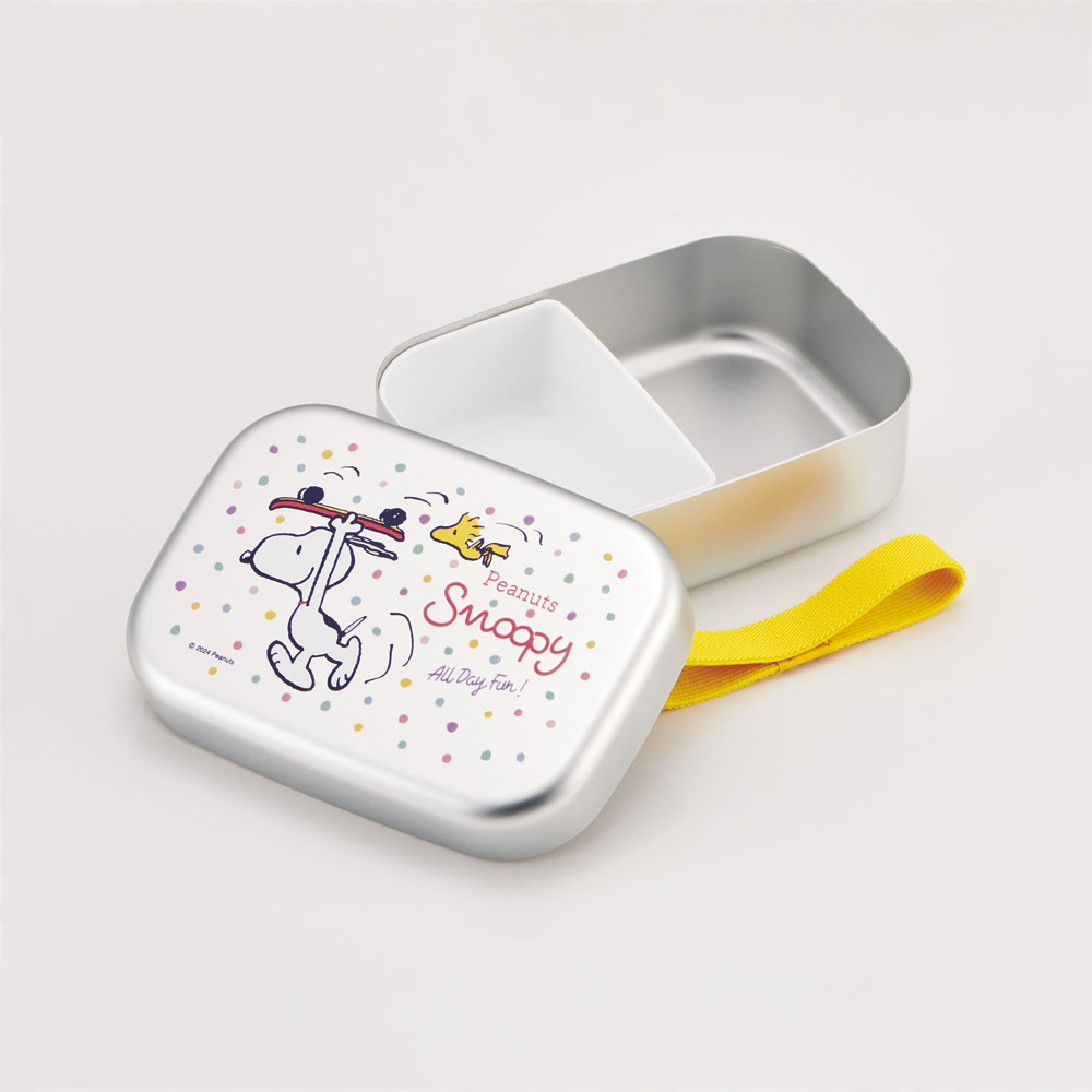 【送料無料】アルミ 弁当箱 中子 付 子供 370ml ランチベルト 付き 保温庫 対応 skater ALB5NV スケーター スヌーピー SNOOPY ピーナッツ 女性 レディース【アルミランチボックス キッズ お弁当箱 ランチ お弁当 入園 かわいい】
