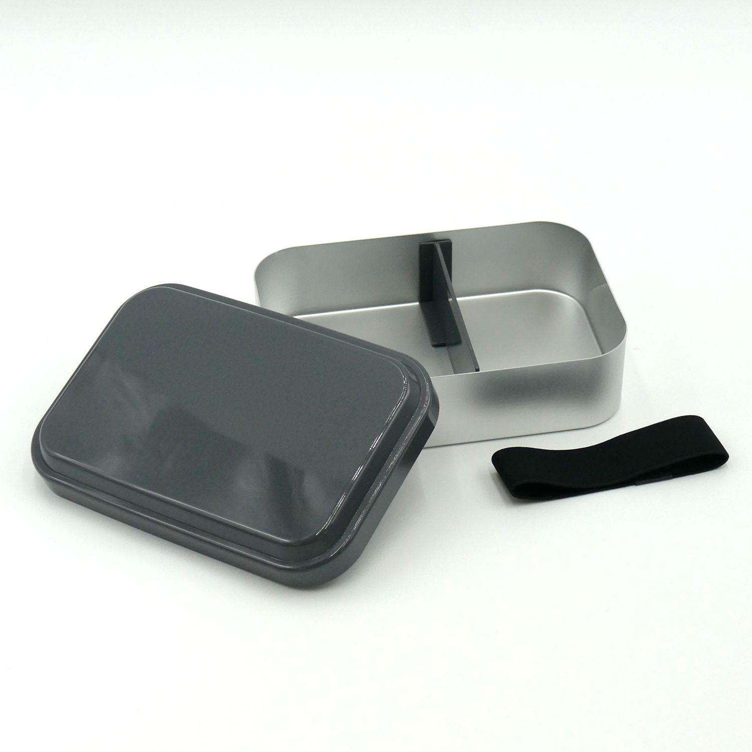 スケーター アルミ製 弁当箱 870ml アルミランチボックス ふんわり ふわっと お弁当 skater ALDF9 グレー gray【お弁当 ランチ アルミ ランチボックス 軽量 ランチベルト】