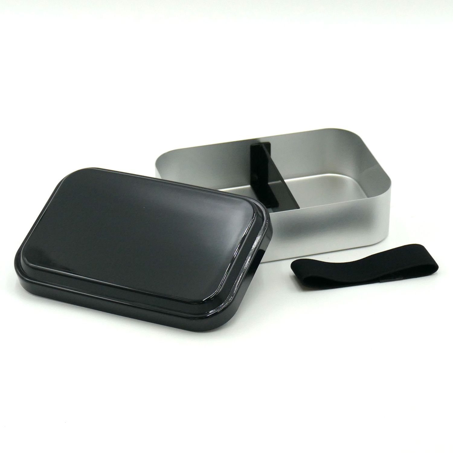 スケーター アルミ製 弁当箱 870ml アルミランチボックス ふんわり ふわっと お弁当 skater ALDF9 ブラック 黒【お弁当 ランチ アルミ ランチボックス 軽量 ランチベルト】