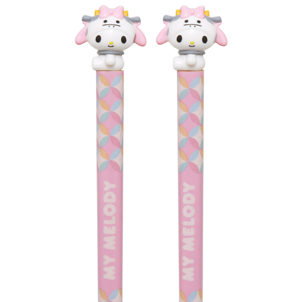 【メール便対象品】 マスコット付き 塗箸 木箸 箸 大人 すべらない 21cm キャラクター かわいい skater AND45 スケーター 干支 十二支 丑 うし ウシ マイメロディ マイメロ Sanrio【お箸 木バシ はし 木製 滑り止め マスコット箸】