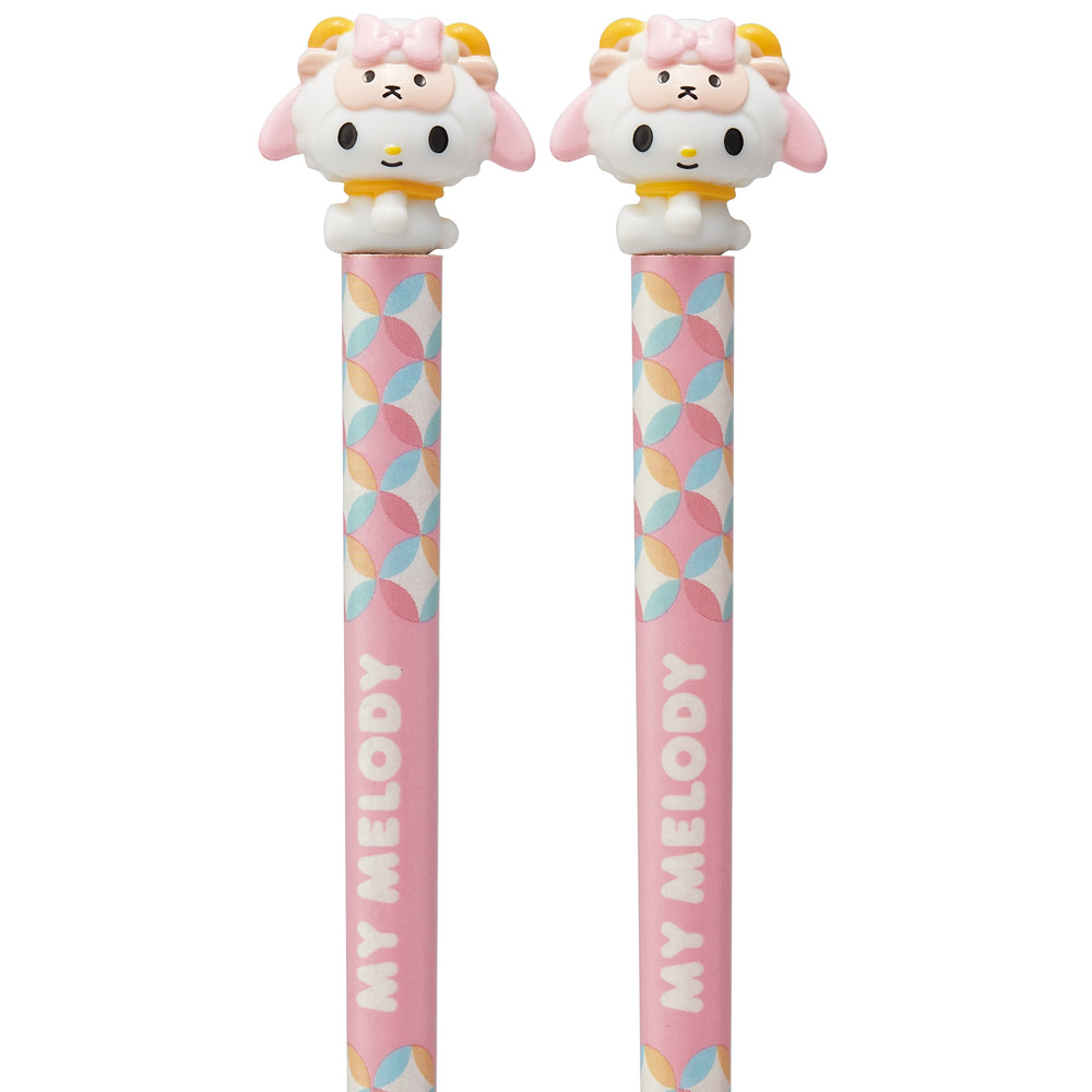 【メール便対象品】 マスコット付 箸 21cm 箸置き セット 木箸 はし 大人 キャラクター かわいい スケーター skater AND45AH 干支 十二支 未 ひつじ ヒツジ マイメロディ マイメロ【お箸 木バシ はし 木製 滑り止め マスコット箸】