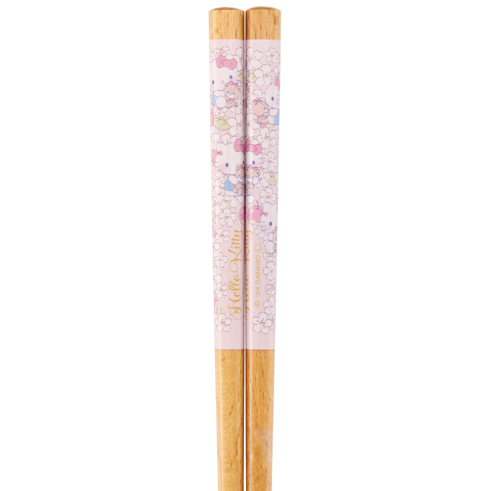 【メール便対象品】 お箸 18cm 子供 かわいい 子ども 箸 木箸 キャラクター はし 四角先丸箸 スケーター skater ANNSQ3 キティ ハローキティ キティちゃん 女の子【すべらない おしゃれ 入園 キッズ 弁当 お弁当】
