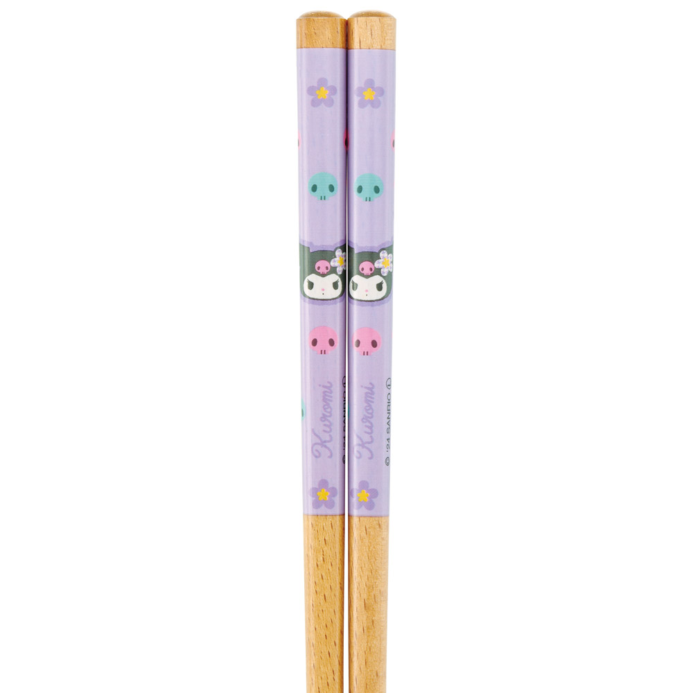 【メール便対象品】 お箸 21cm 四角箸 はし 大人 子供 かわいい 子ども 箸 木箸 キャラクター スケーター skater ANNSQ4 クロミ クロミちゃん カオハナ サンリオ 女の子 女子【すべりにくい おしゃれ キッズ 弁当 お弁当】