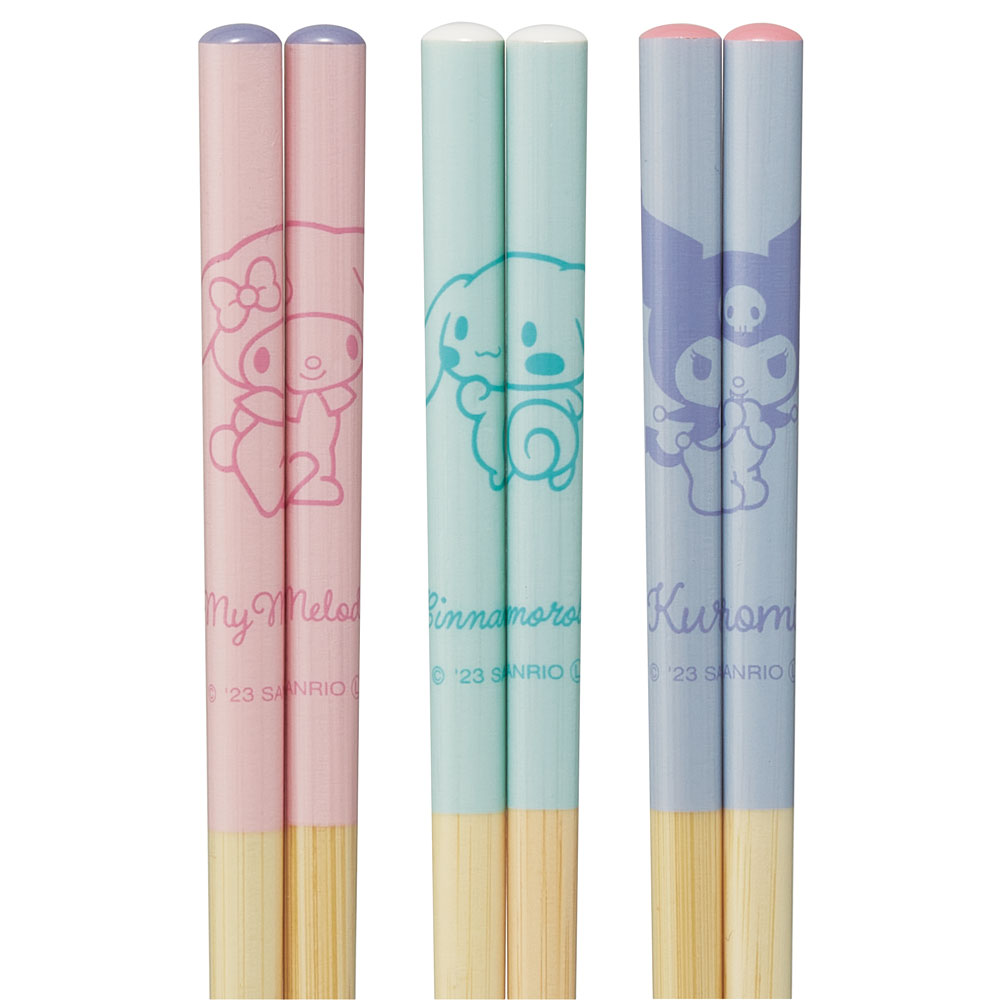 【メール便対象品】 お箸 子供 竹箸 21cm 3膳 セット 竹 箸 子供用 おはし プレゼント キャラクター skater スケーター ANT4T マイメロ シナモロール クロミ サンリオ 女の子【小学生 すべり止め 滑り止め 21 おしゃれ キッズ こども】
