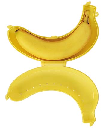 スケーター 携帯用バナナケース★バナナまもるくん★//イエロー 保護 朝ごはん おやつ お出かけ 子ども ダイエット 大人 通学 通勤 デザート//