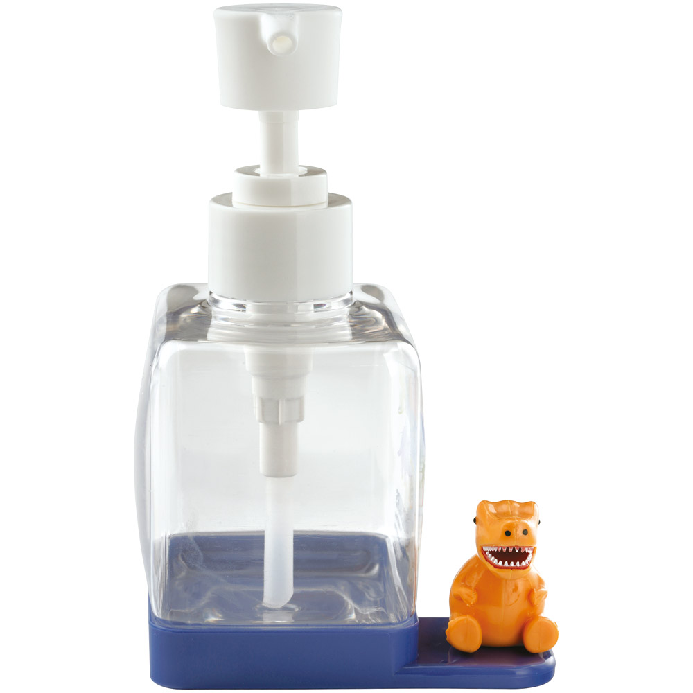 マスコット付き ソープ ディスペンサー 250ml 詰め替え ボトル 手洗い ポンプボトル スケーター skater BSSD1 ディノサウルス 恐竜 ダイナソー 男の子 男子【ハンドソープ 洗面用品 洗面所 手動 キャラクター】