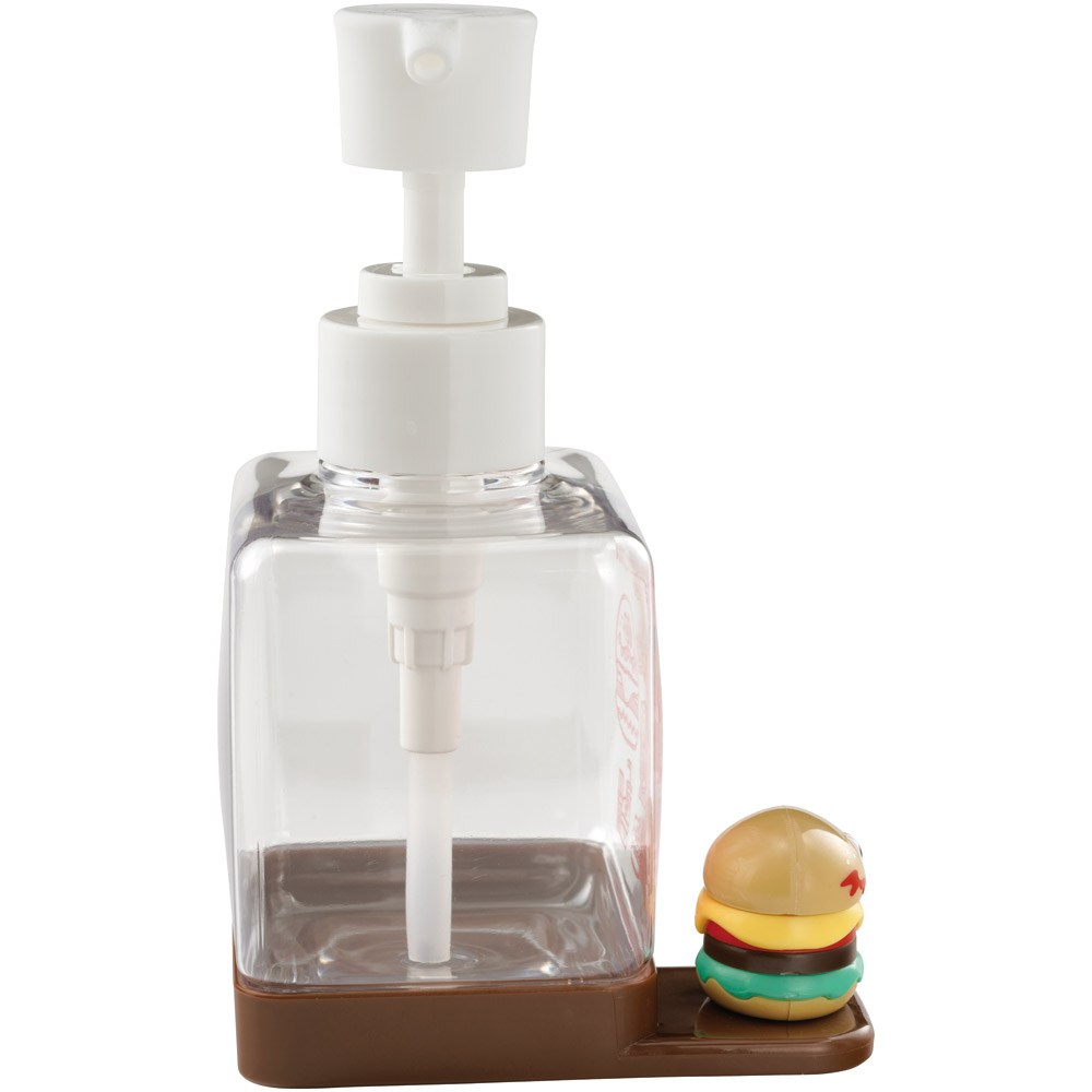 マスコット付き ソープ ディスペンサー 250ml 詰め替え ボトル 手洗い ポンプボトル スケーター skater BSSD1 バーガーコンクス BURGER CONX 男の子 女の子【ハンドソープ 洗面用品 洗面所 手動 キャラクター】