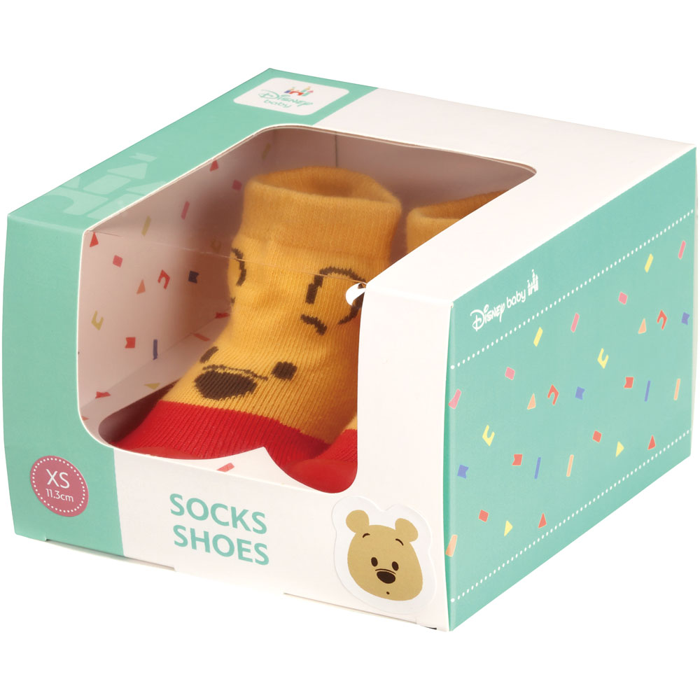 ソックス シューズ ギフトボックス XS 11.3cm ベビー 靴 赤ちゃん BSSHL1G スケーター skater くまのプーさん プーさん Pooh 男の子 女の子【キャラクター 靴下 くつ クツ ファーストシューズ】