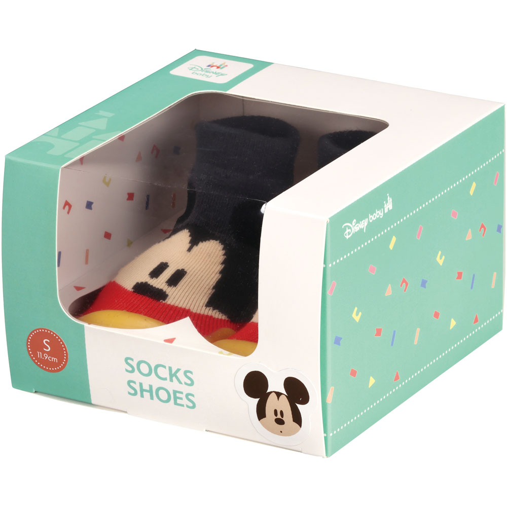 ソックス シューズ ギフトボックス S 11.9cm ベビー 靴 赤ちゃん BSSHL2G スケーター skater ミッキーマウス ミッキー Mickey 男の子 女の子【キャラクター 靴下 くつ クツ ファーストシューズ】