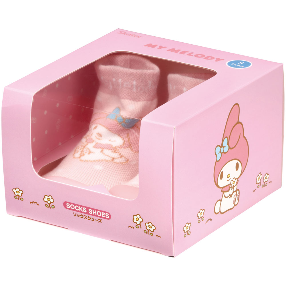 ソックス シューズ ギフトボックス S 11.9cm ベビー 靴 赤ちゃん BSSHL2G スケーター skater マイメロディ マイメロ サンリオ 女の子 女子【キャラクター 靴下 くつ クツ ファーストシューズ】