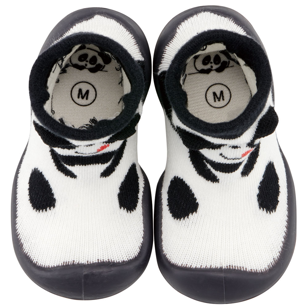 ソックス シューズ M 12.6cm ベビー ファースト シューズ 靴 赤ちゃん BSSHL3 スケーター skater ごぱん ゴパン パンダ パンダ柄 ぱんだ 男の子 女の子【キャラクター 靴下 くつ クツ ファーストシューズ 室内履き ベビーシューズ 子供】