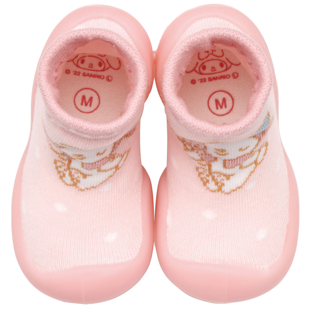 ソックス シューズ M 12.6cm ベビー ファースト シューズ 靴 赤ちゃん BSSHL3 スケーター skater マイメロディ マイメロ サンリオ 女の子 女子【キャラクター 靴下 くつ クツ ファーストシューズ 室内履き ベビーシューズ 子供】