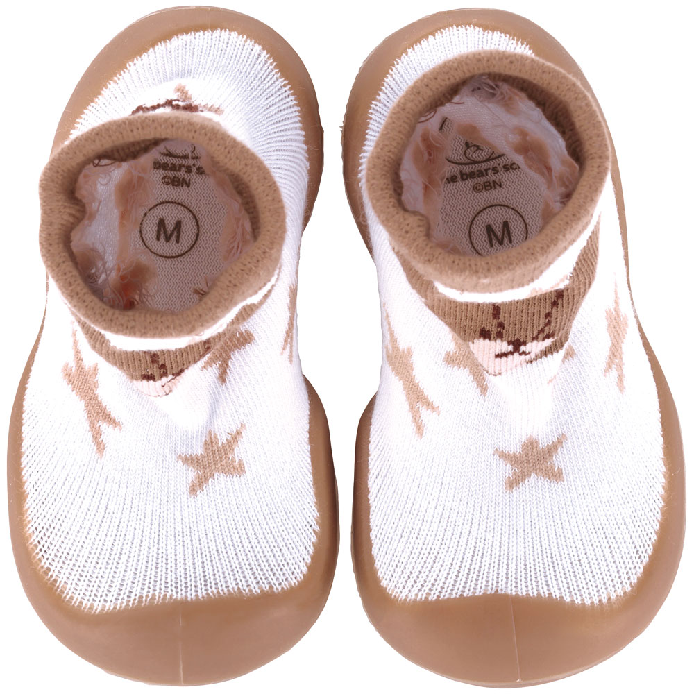 ソックス シューズ M 12.6cm ベビー ファースト シューズ 靴 赤ちゃん BSSHL3 スケーター skater くまのがっこう クマの学校 男の子 女の子 女子【キャラクター 靴下 くつ クツ ファーストシューズ 室内履き ベビーシューズ 子供】
