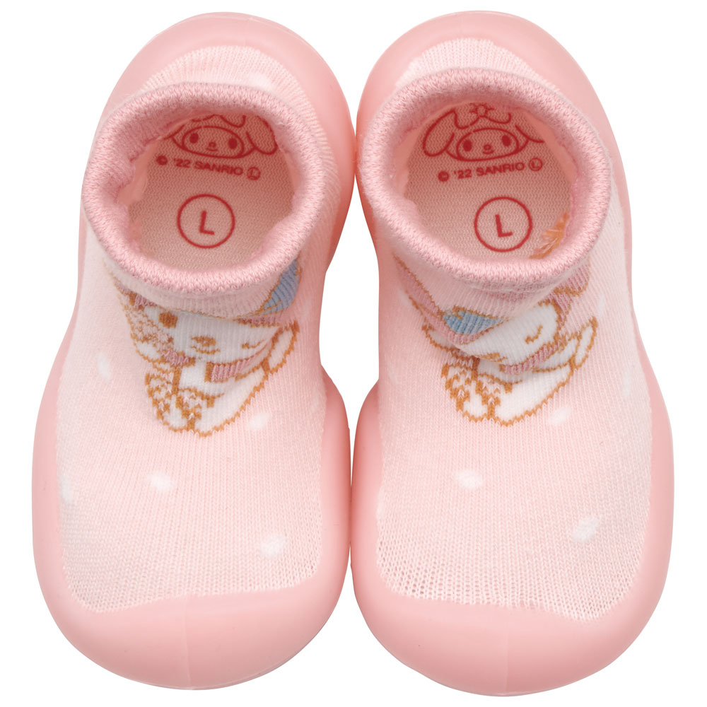 ソックス シューズ L 13.3cm ベビー ファースト シューズ 靴 赤ちゃん BSSHL4 スケーター skater マイメロディ マイメロ サンリオ 女の子 女子【キャラクター 靴下 くつ クツ ファーストシューズ 室内履き ベビーシューズ 子供】