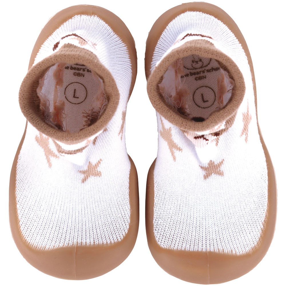 ソックス シューズ L 13.3cm ベビー ファースト シューズ 靴 赤ちゃん BSSHL4 スケーター skater くまのがっこう クマの学校 男の子 女の子 女子【キャラクター 靴下 くつ クツ ファーストシューズ 室内履き ベビーシューズ 子供】