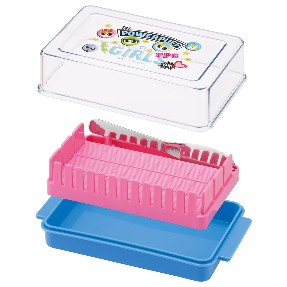 バターケース カット バターカッター ナイフ付き 簡単 便利 日本製 ギフト プレゼント skater BTG1N パワーパフガールズ グッズ
