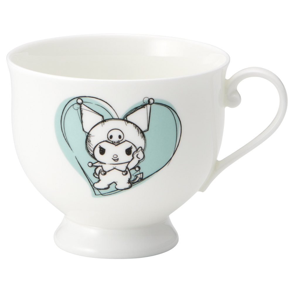 【送料無料】カップ ソーサー 240ml ナルミボーンチャイナ NARUMI ナルミ ボーンチャイナ 食器 スケーター skater CBCS24 クロミ クロミちゃん サンリオ 女の子 女子【カップソーサーセット 陶磁器 キャラクター 鳴海製陶】