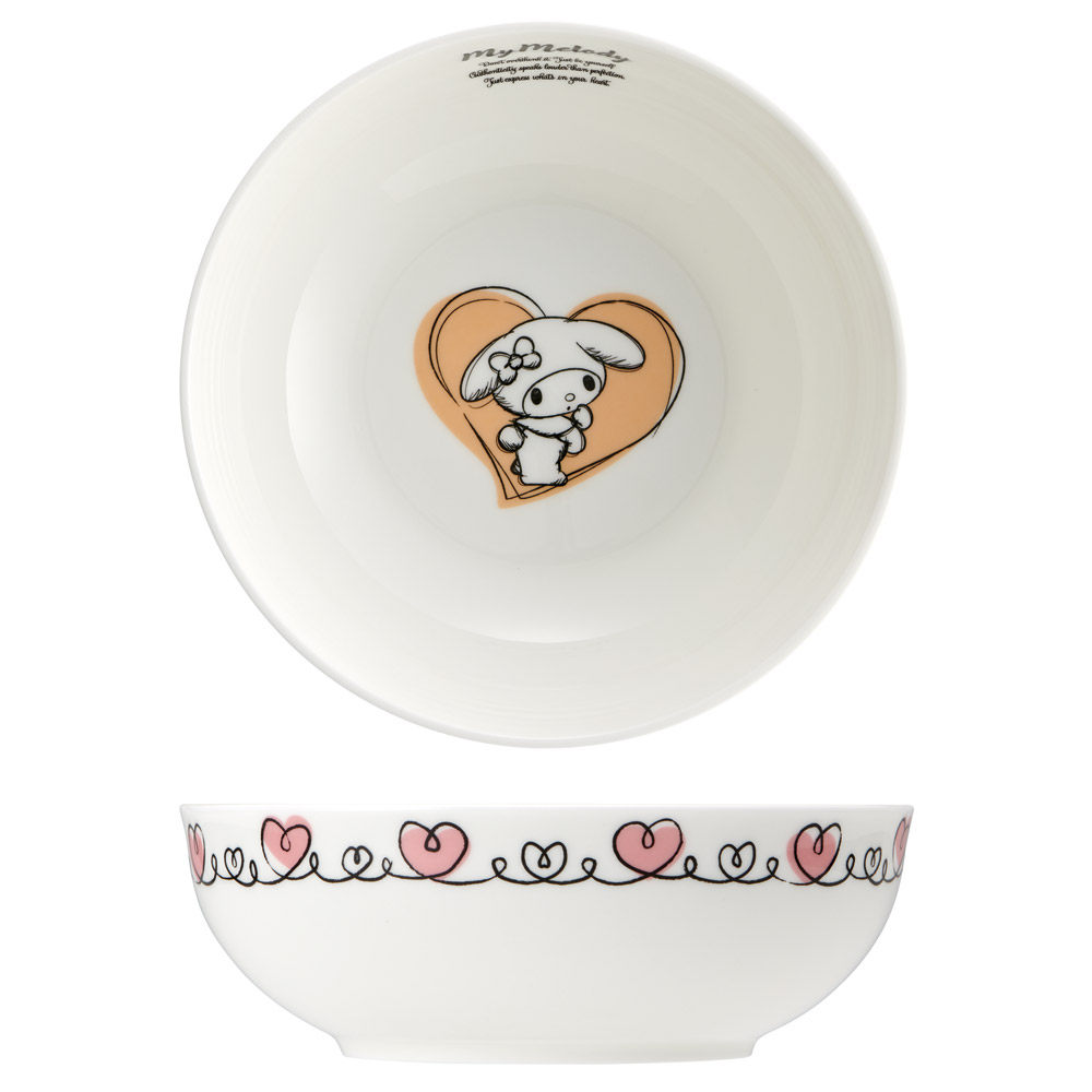 【送料無料】フルーツ皿 ナルミボーンチャイナ NARUMI ナルミ ボーンチャイナ 食器 磁器 お皿 スケーター skater CBFT14 マイメロディ マイメロ サンリオ 女の子 女子【取り皿 丸皿 陶磁器 キャラクター 鳴海製陶】