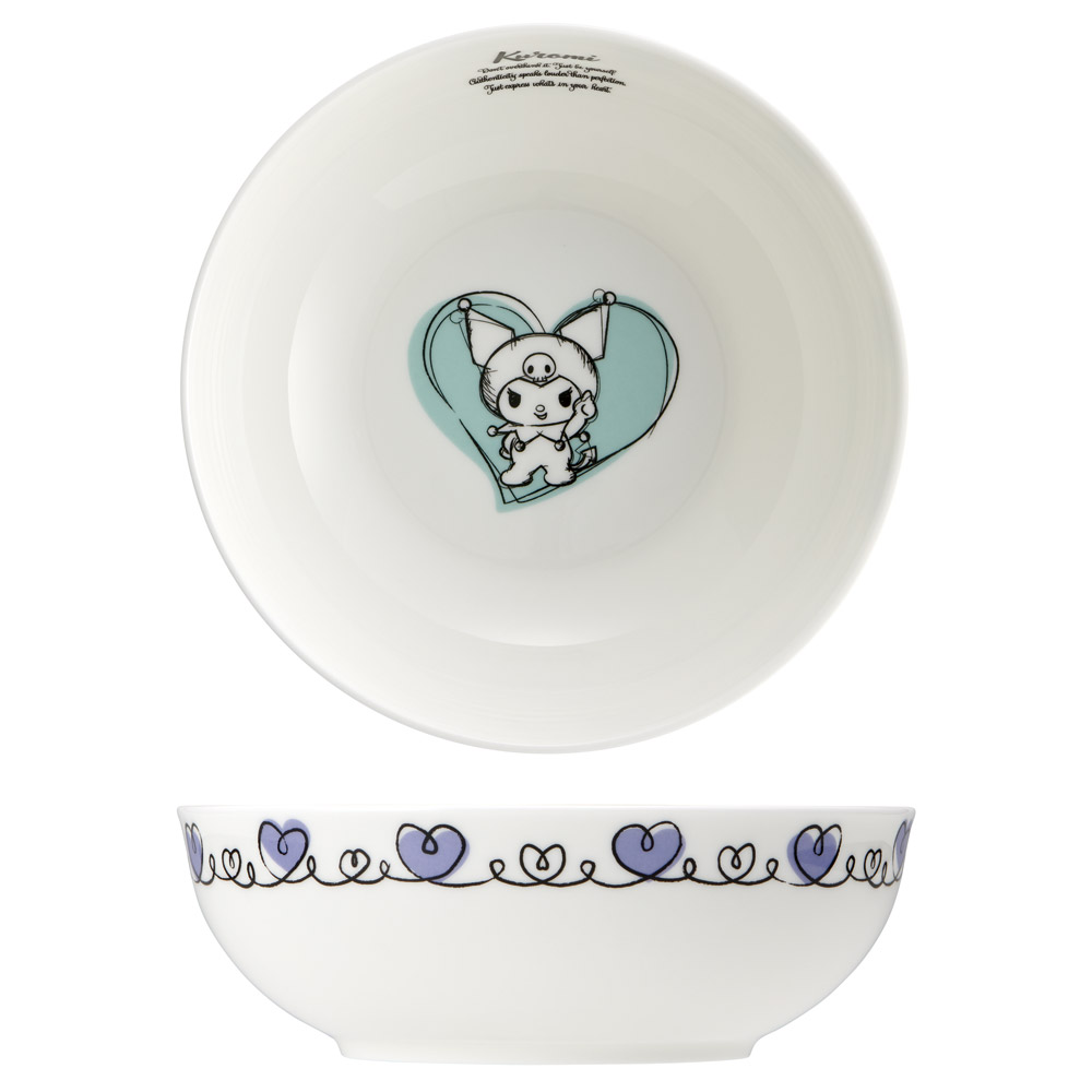 【送料無料】フルーツ皿 ナルミボーンチャイナ NARUMI ナルミ ボーンチャイナ 食器 磁器 お皿 スケーター skater CBFT14 クロミ クロミちゃん サンリオ 女の子 女子【取り皿 丸皿 陶磁器 キャラクター 鳴海製陶】