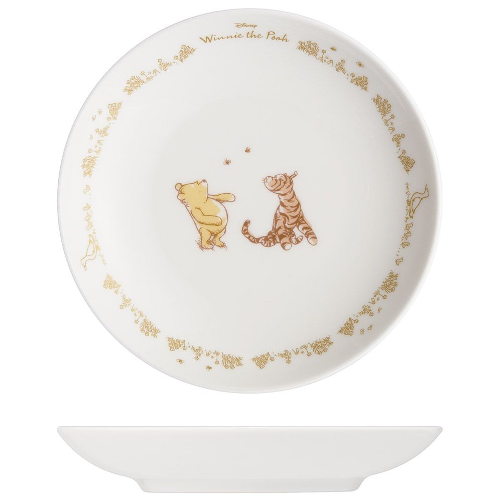 スケーター ミニ皿 皿 12cm ナルミボーンチャイナ NARUMI ナルミ ボーンチャイナ 食器 お皿 skater CBPL12 クラシックプー (B) くまのプーさん プーさん Pooh【取り皿 丸皿 陶磁器 キャラクター 鳴海製陶】