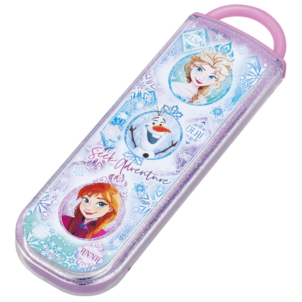 お箸 スプーン セット 食洗器対応 抗菌 カトラリー お弁当 skater カトラリーセット スケーター CCA1AG アナと雪の女王 25年 アナ雪 ディズニー 女の子 女子【プレゼント おはしセット お箸セット 幼稚園 子供 箸 箸ケース 弁当】