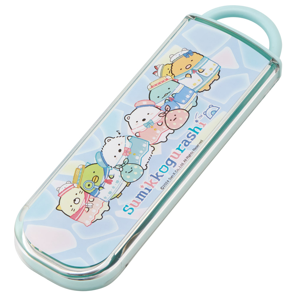 【メール便対象品】 お箸 スプーン セット 食洗器対応 抗菌 カトラリー お弁当 skater カトラリーセット スケーター CCA1AG すみっコぐらし すみっこ ぐらし 女の子 女子