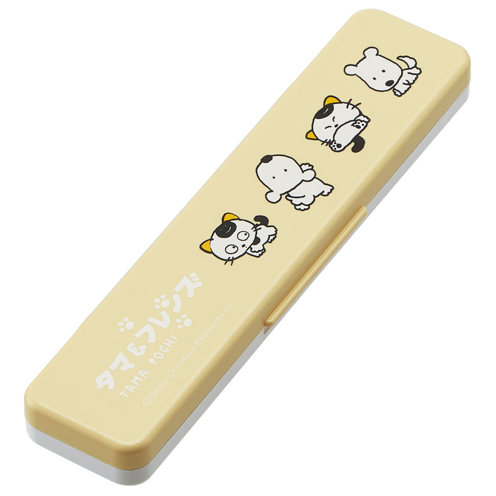 抗菌音が鳴らないコンビセット(箸・スプーン) 箸18cm タマ＆フレンズ／CCS3SAAG_4973307634512