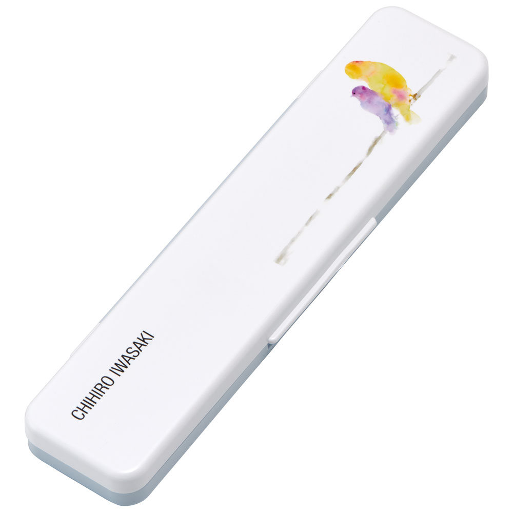 抗菌音が鳴らないコンビセット(箸・スプーン) 箸18cm いわさきちひろ／CCS3SAAG_4973307641695