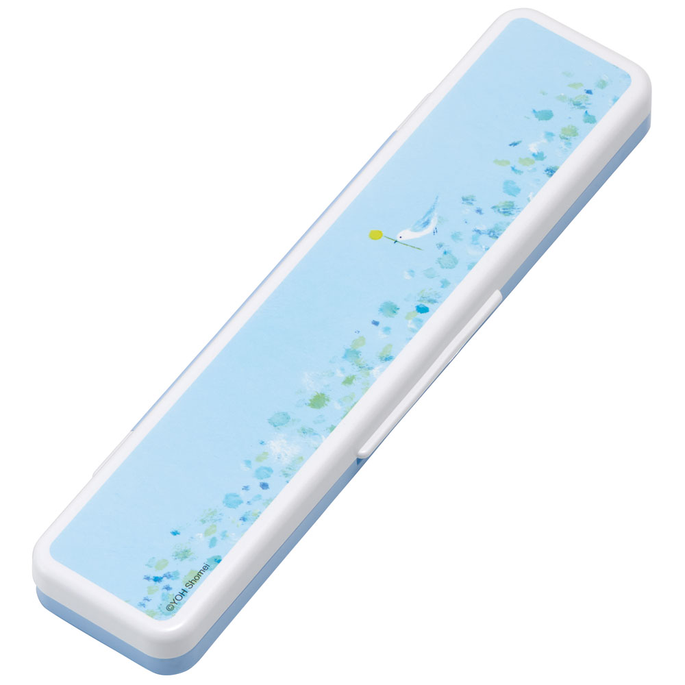 抗菌音が鳴らないコンビセット(箸・スプーン) 箸18cm 葉祥明/CCS3SAAG_4973307641763