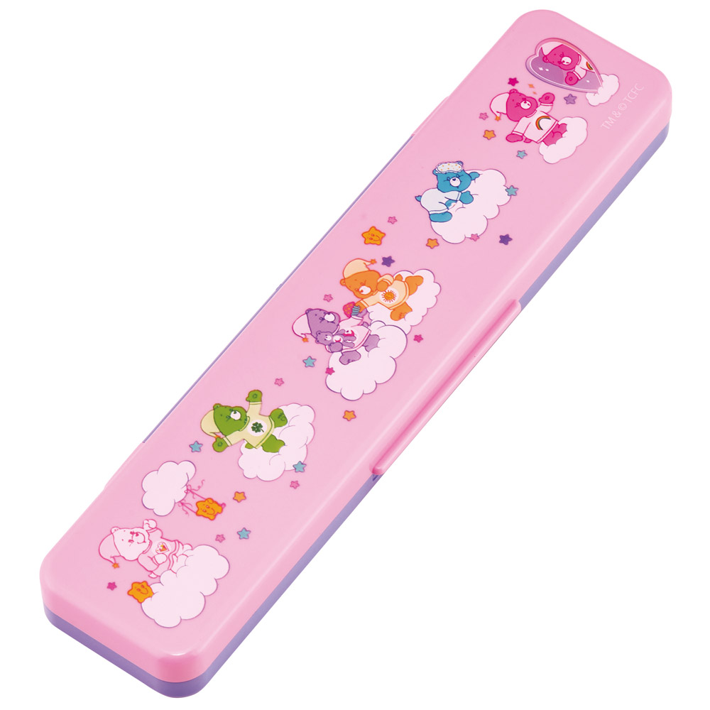 抗菌音が鳴らないコンビセット(箸・スプーン) 箸18cm Ｃａｒｅ Ｂｅａｒｓ ケアベア／CCS3SAAG_4973307702921